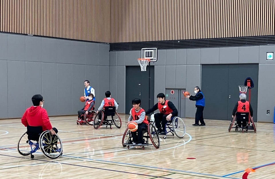 車いすバスケットボール体験