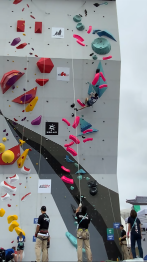 パラクライミングの様子