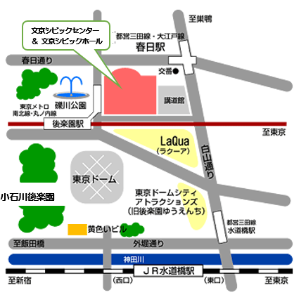 シビックセンター案内地図