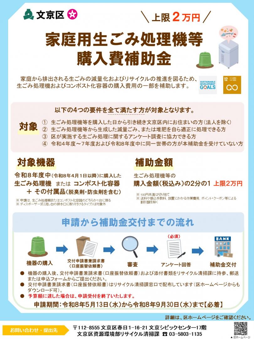 R8生ごみ処理機補助金チラシ表