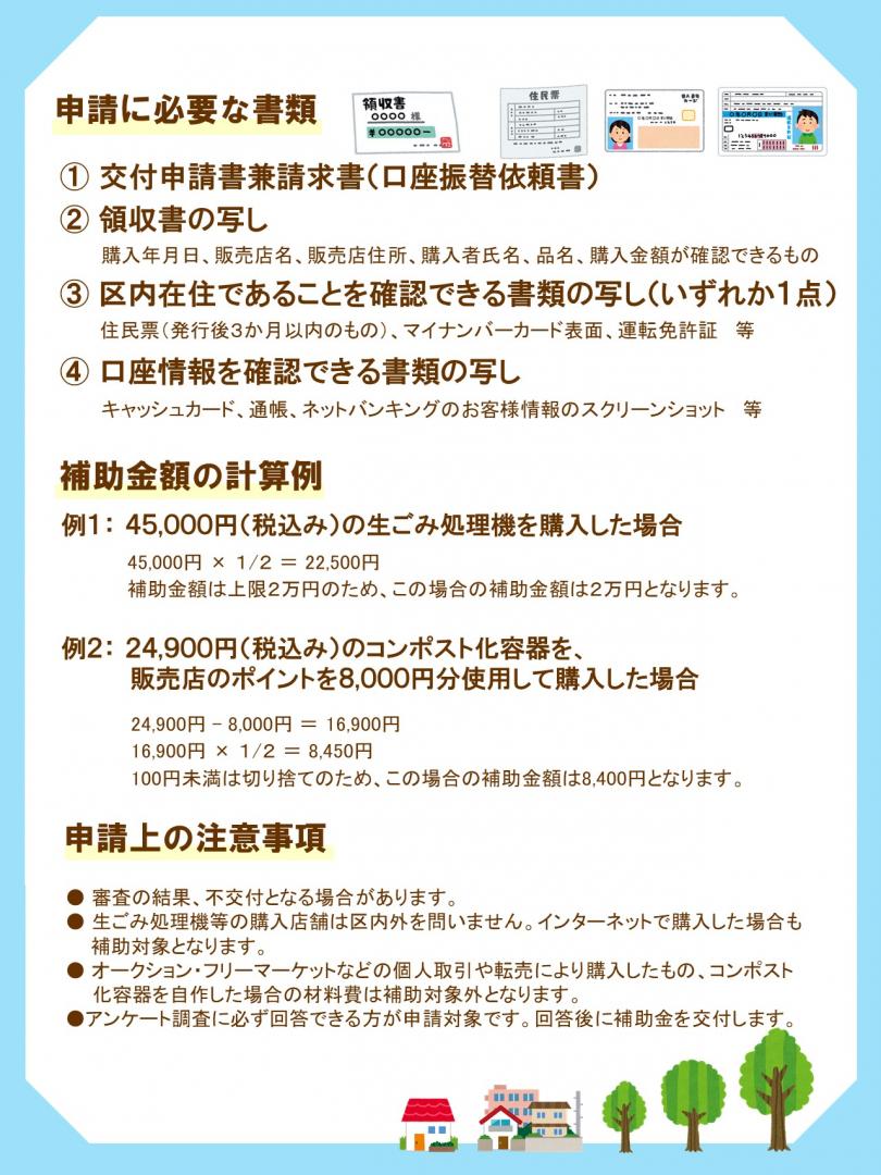R8生ごみ処理機補助金チラシ裏