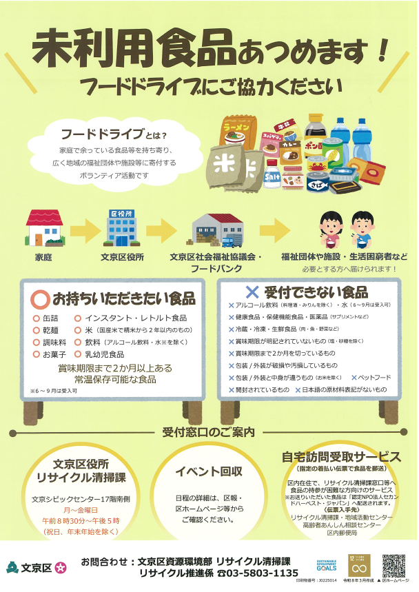 フードドライブチラシ