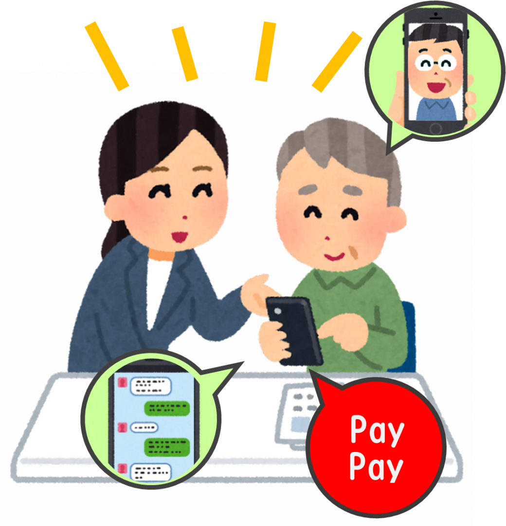 LINE基礎講座イメージイラスト