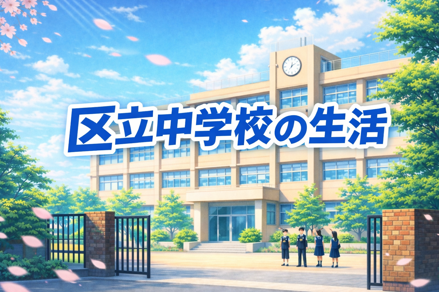 区立中学校の生活