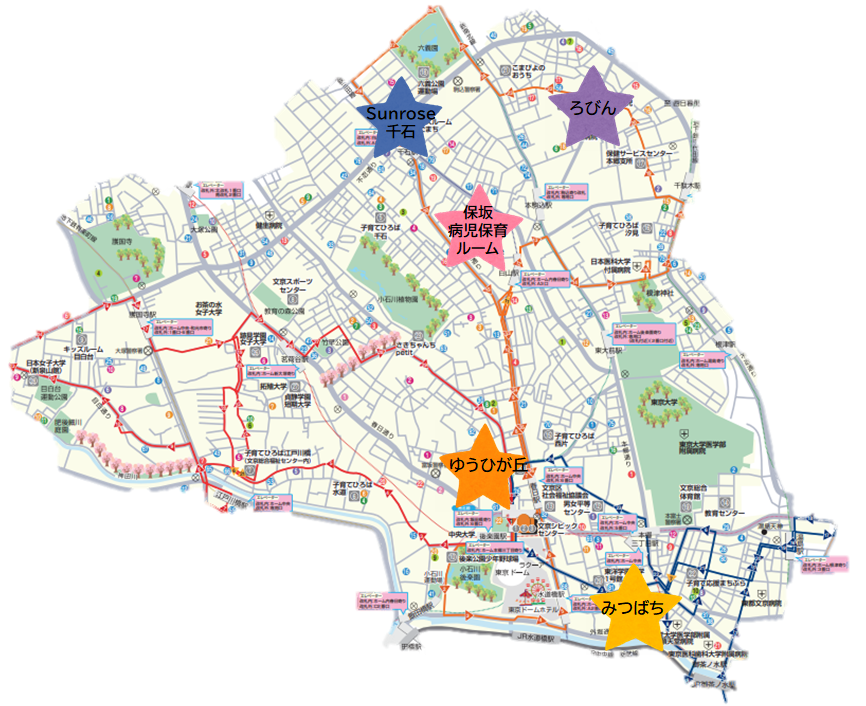 病児保育施設地図