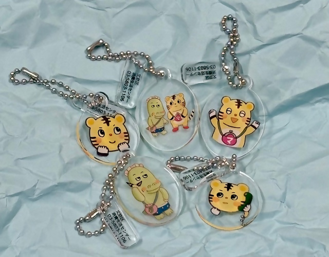 マモルくん、タツロウくんのアクリルキーホルダー