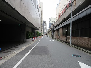 千川通り左折後の画像